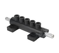 Tire Pneumatic Control Valve | 5 Way Foot Pedal for Tire Changer Machine | High Efficiency Valve Replacement for Car/Truck/Motorcycle Repair | Aluminum Alloy, 8mm Port