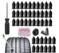 Tire Repair Nails Kit with 2 Sizes - Durable Tire Repair with Screwdriver, Screw in Tire Plugs, Fast Self-Service Tool for Car, Truck, Motorcycle (S:40PCS+L:40PCS)