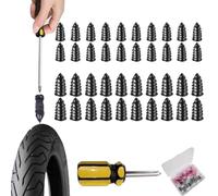 Tire Repair Nails Kit With 2 Sizes,Tire Repair Screws With Box And Screwdriver,Vacuum Tires Mending Nail,Screw In Tires Repairs Plugs,Self-Service Screw Plug For Puncture Repairs (20set)