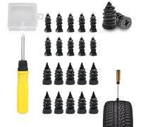 Tire Repair Rubber Nail, Vacuum Tire Repair Rubber Nails Kit with 2 Sizes, Flat Tires Patch Nails Screws, Tires Screw Plug Fast Repair Tool for Car Motorcycle Jeep Puncture Repairs (20pcs)