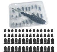 Tire Repair Rubber Nails Kit with 2 Sizes, Fast Self Service Tire Repair Tools, Vacuum Tires Mending Nail with Box and Screwdriver, for Car Motorcycle, Truck, Tractor Tires (15 large + 15 small)