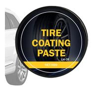 Tire Shine Polish Soat - Pâte De Cire De Nettoyage De Roues, Finition Noire À Haute Brillance | Formule De Restauration De Finition De Longue Durée, Traitement De Renouvellement De Automobile