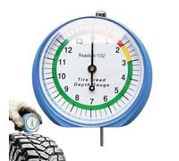 Tire Tread Gauge - 1/32 Inch Pointer Type Checker, Precision Measuring Tool For Safety Inspection, Tire Depth Scale, Easy Read Indicator | For Car Truck Motorcycle
