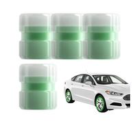 Tire Valve Caps - Set of 4 Aluminium Dustproof Air Covers, UV-Resistant Wheel Caps for Cars | Glow Tire Valve for Vehicle, Motorcycle, SUV, Garage, Outdoor, Sport & Daily Travel