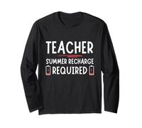 Tired Last day School Summer Recharge Required Teacher Manche Longue