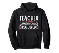 Tired Last day School Summer Recharge Required Teacher Sweat à Capuche