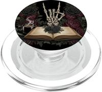 Tired Moms Book Club Gothic Rose Squelette Main Café Mother PopSockets PopGrip pour MagSafe