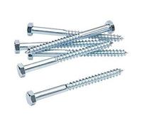 Tirefond LENNIE - Zingué blanc - Ø10x100 - boite de 50 - TIR1010002B