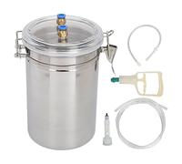 Tirelait manuel 2 L en acier inoxydable pour vache et chèvre - aspiration contrôlée, réservoir transparent, usage agricole domestique