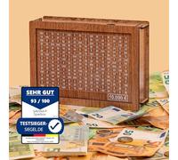 Tirelire 10 000 € - L'original en 6 tailles • Réutilisable et prête à l'emploi • Avec chiffres à cocher • Cadeau pour enfants et adultes • Système d'épargne innovant • Atteignez votre objectif