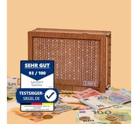 Tirelire 2000 € - L'original en 6 tailles • Réutilisable et prête à l'emploi • Avec chiffres à cocher • Cadeau pour enfants et adultes • Système d'épargne innovant • Atteignez votre objectif d'épargne