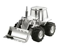 Zilverstad 6299261 Tirelire Tracteur Argenté Laqué