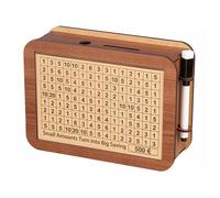 Infactory Tirelire à cocher en bois