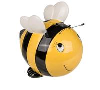 Tirelire abeille en céramique avec couvercle et clé. Tirelire originale petite pour enfants.
