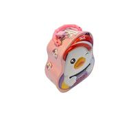 Tirelire amusante en métal en forme d'animaux, cadenas et clé, grande taille pour garçons et filles - Tirelire canard, crabe, dinosaure bébé, licorne bébé, pingouin (canard d'été, blanc)