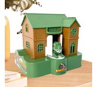 Tirelire amusante pour enfants | Jolie caisse d'économie d'argent à voler - Banque d'argent de maison de dinosaure pour enfants, amusante banque de pièces de vol automatique