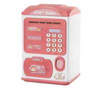 Tirelire ATM Enfant avec Mot de Passe Électronique(Pink)