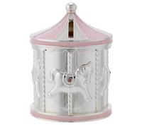 Tirelire Bagutta. Tirelire carrousel 8 x 13 rose. La référence est : B 4224 R