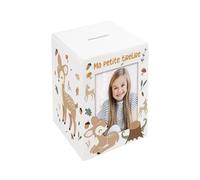 Tirelire Bois Enfant biche