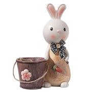 Tirelire Boîte D'Économie Résine Lapin Figure Tirelire Lapin Banque D'épargne Cadeau De Pâques Lapin Tirelire Décoration De La Maison(B)