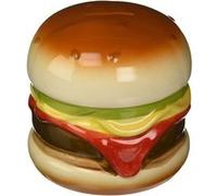 Out Of The Blue Tirelire Burger à serrure Marron 14 x 13 cm