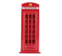 Tirelire cabine téléphonique londonienne en métal rouge, 140 x 60 x 60 mm
