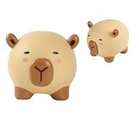 itotal - Tirelire Capybara en plastique - Drôle décoratif / Porte-monnaie - Beige