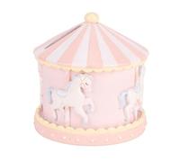 Tirelire Carrousel en résine Rose