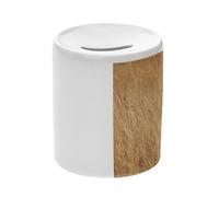 Tirelire Céramique Blanche - Guépard Assis dans la Savane Vie Animale Beauté Sauvage - Boîte à Monnaie avec Bouchon Décoration Chambre Imprimé en France