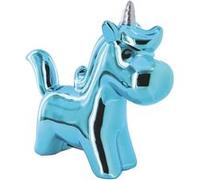 Tirelire céramique licorne chromé blanc ! Blanc