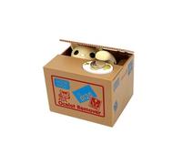 Tirelire Chat Chanceux Qui Vole Vos Pièces Super Mignon Cadeau Original Jaune