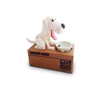 Tirelire chien mangeur de pièces voleur noir Noir