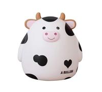 Tirelire cochon, jolie tirelire vache pour garçons et filles, tirelire incassable pour enfants, idéale pour un anniversaire, blanche