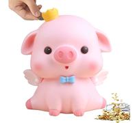 Tirelire cochon rose, Kawaii, en plastique, à ouvrir, pour filles, garçons, enfants