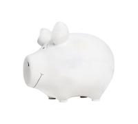 Tirelire Cochon Vierge Blanche en céramique, Petite Taille