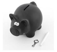 Tirelire - Cochon Vietnamien - Céramique - Noir - 15x11x11 cm - Pour Enfants