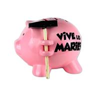 TIRELIRE COCHON VIVE LES MARIÉS