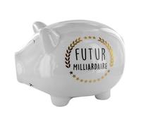 Tirelire Cochon XXL en Céramique Blanche - BABE