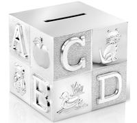 Zilverstad Tirelire Cube Alphabet A6016260 – Grand Argenté laqué