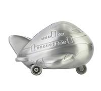 Tirelire de Forme d' Avion Tirelire en Alliage de Zinc de Stockage de Bureau Ornement Table Décoration Premium Cadeaux pour Enfants