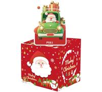 Tirelire de Noël | Tirelire Amusante À Tirer avec 50 Sacs Transparents | Décorations Festives pour Fêtes en Famille et Célébrations du Nouvel an