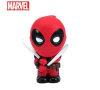 Tirelire Deadpool Marvel Officielle - Figurine Chibi 3D PVC Étanche et Anti-Choc, Objet Collectible, Boîte à Monnaie Décorative pour Bureau ou Maison