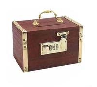 Tirelire décorative en bois avec verrou de sécurité pour enseigner la responsabilité financière des enfants de manière amusante (Hemming)