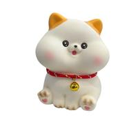 Tirelire décorative XL en plastique dur, motifs animaux : renard, vache, panda, lapin, mouton, cochon (chat)