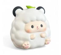 Tirelire décorative XL en plastique dur, motifs animaux : renard, vache, panda, lapin, mouton, cochon (mouton)