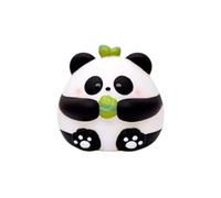 Tirelire décorative XL en plastique dur, motifs animaux : renard, vache, panda, lapin, mouton, cochon (panda rond)