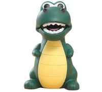 Tirelire Design Dinosaure pour Enfants, Tirelire en Vinyle pour garçons et Filles, Joli Cadeau d'anniversaire, de fête prénatale (Vert)