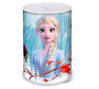 Tirelire - Disney - La Reine des Neiges - Métal - 15 cm - Cylindrique - Bleu