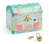 Tirelire - DJECO - Ballerine - Bois - Multicolore - 12 x 10 x 8,2 cm