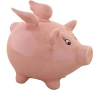 Tirelire DKD Home Decor Dolomite Pour Enfants Cochon Moderne Irisant 16,5 x 11,5 x 15 cm